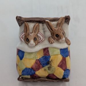 Vintage Royal Doulton Bunnykins "Sleepytime" (DB15) porcelain figurine, 1975